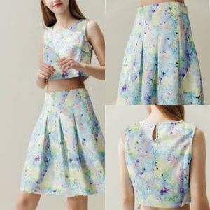 CLOSEOUT NWOT Miss Patina London Wanderlust Skirt & Top Set